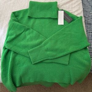 French Connection Bright Green Turtleneck Sweater